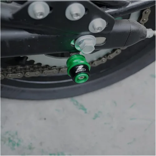 Vista 4 de Tornillos de soporte CNC de 0.315 in para motocicleta, carretes deslizantes para Kawasaki Z900 Z650 2017 2018 2019 2020 Anticaída Marco deslizante