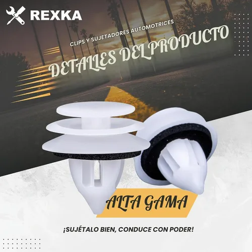 Vista 3 de Rexka 10pcs Mazda Trim Panel Clips Sujetador Remache GJ6R-68-ABX para Miata, RX-8, CX-9, 3, 5, 6, Speed6