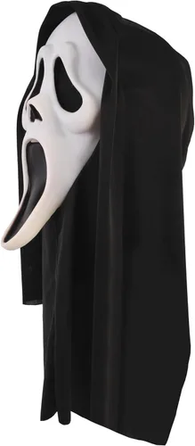 Vista 5 de Adult Scream Mask Classic Ghost Face Slasher, Horror Movie Killer Costume Accessory
