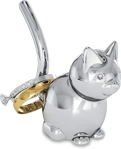 Vista 10 de Umbra Ali - Soporte para anillos de gato, almacenamiento de joyas cromado