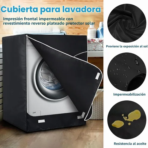 Vista 3 de Ericlin - Juego de 2 fundas para lavadora y secadora, cubierta protectora