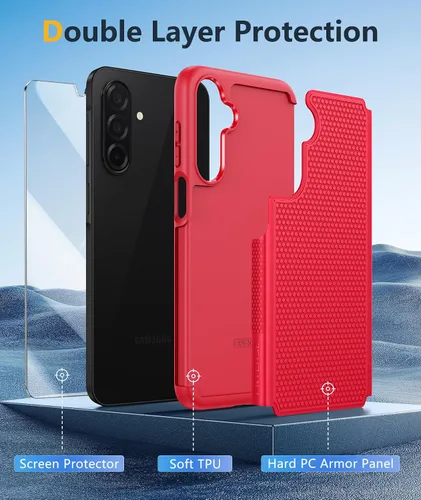 Vista 987 de FNTCASE Funda para iPhone 17 Pro: Fundas delgadas translúcidas de color azul claro compatibles con MagSafe, protección completa de la cámara