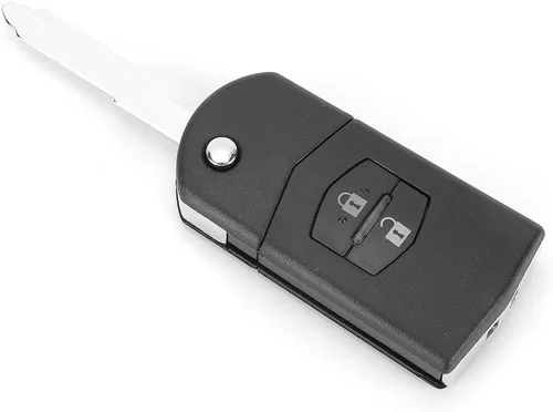 Vista 9 de KIMISS Funda protectora de llave con mando a distancia de 2 botones para automóvil, funda para llavero con control remoto automático para Mazda 3