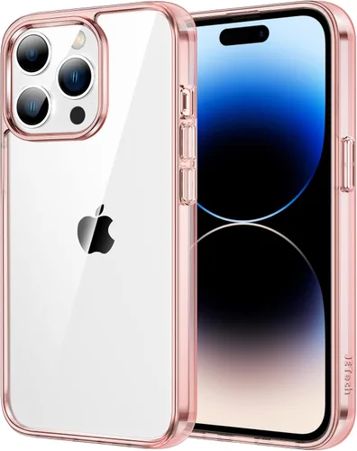 Vista 29 de JETech - Funda para iPhone 14 de 15,5 cm, cubierta a prueba de golpes que no se pone amarilla, parte trasera transparente antiarañazos (negro)