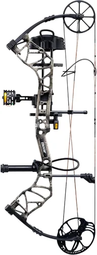 Vista 10 de Bear Species XT Bear Archery Arco compuesto listo para cazar Mossy Oak Bottomland/Negro