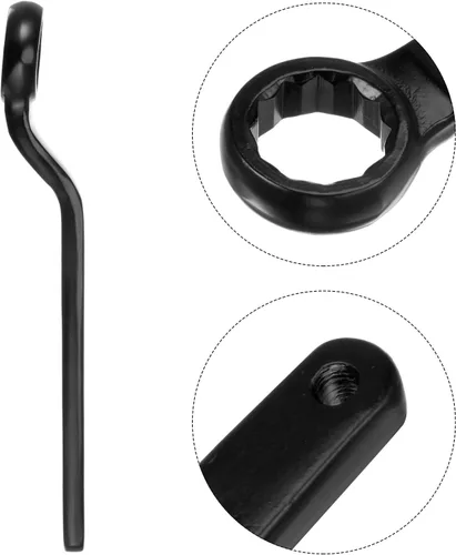 Vista 4 de uxcell Llave de impacto de extremo de caja compensada de 30mm tipo anillo de anillo de cabeza única de acero de alta resistencia Herramienta de mano