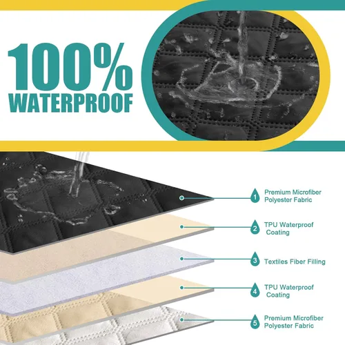 Vista 2 de Ruaozz Fundas de Sofá Seccional Reclinable Extra Grandes Impermeables Funda de Sofá para Sofá Reclinable en Forma de L de 5 Asientos Fundas de Sofá