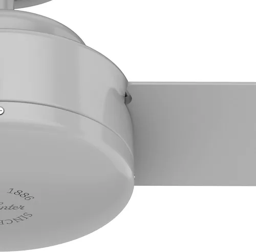 Vista 10 de Hunter Presto, ventilador de techo, para interiores, sin luz, moderno, 44 pulgadas, gris paloma