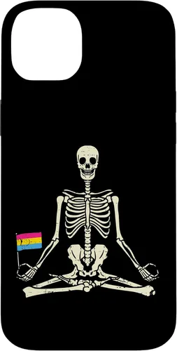 Vista 15 de Skeleton Yoga Pansexual Flag Yogi Asana Pan Pride LGBT Gift Case for iPhone 17