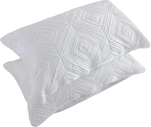 Vista 13 de BOSOWOS Fundas de almohada tamaño Queen de 20 x 30 pulgadas, juego de 2, ultrasuaves y transpirables, fundas de almohada acolchadas para dormir Gris