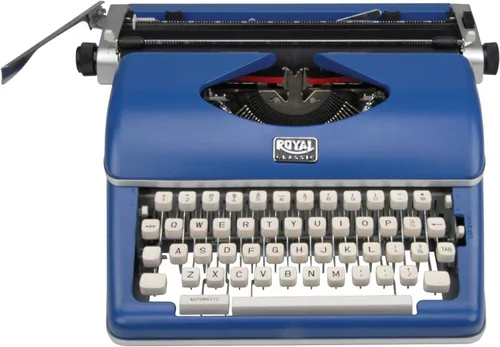 Vista 6 de Royal 79106B Máquina de escribir manual clásica (azul)