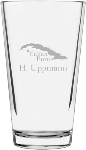 Vista 11 de Montecristo Cuban Cigar Temático Grabado 16oz Vaso de Pinta