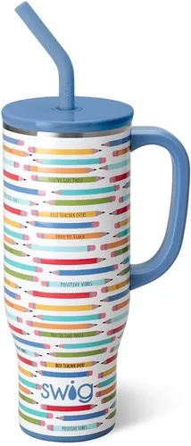 Vista 26 de Swig Life 40oz Insulated Mega Mug with Handle & Straw, Boho Desert DESIERTO BOHO