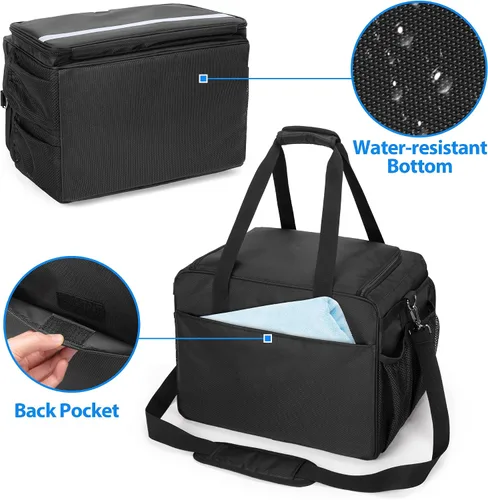 Vista 4 de samdew Bolsa grande de detalles, organizador de detalles para almacenamiento de suministros de detalles de automóviles, organizador de limpieza
