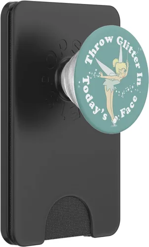 Vista 7 de Disney Peter Pan Tinkerbell - Tira con purpurina en la cara de hoy PopSockets estándar PopGrip