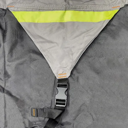 Vista 3 de EliteShield Cubierta impermeable Quad 4 x 4 UTV, remolcable resistente, cubierta de almacenamiento SXS para vehículos utilitarios, gris/negro, se