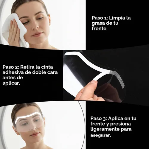 Vista 5 de 50 protectores faciales y desechables transparentes para ducha y cortes de 50 Pcs