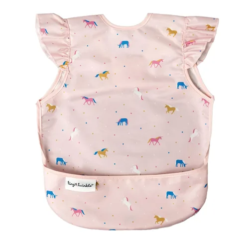 Vista 26 de Tiny Twinkle Babero a prueba de desorden para niños Babero impermeable para comer Delantal de bebé para alimentar, lavable a máquina, regalo