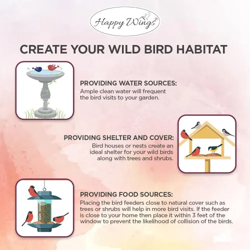 Vista 8 de Happy Wings - Alimento para pájaros de cacahuetes sin cáscara de 5 libras