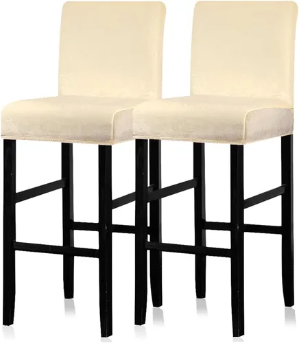 Vista 58 de Lellen - Fundas para taburete de bar de jacquard, fundas para silla de taburete de bar, fundas para silla de bar, fundas para taburete de bar