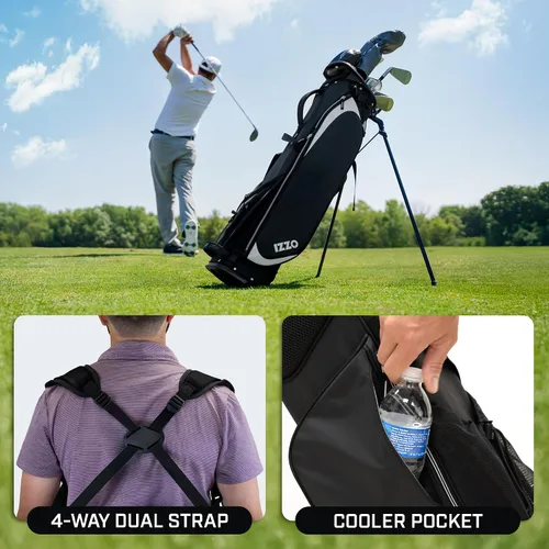 Vista 4 de Izzo Quick 9 - Bolsa de soporte de golf