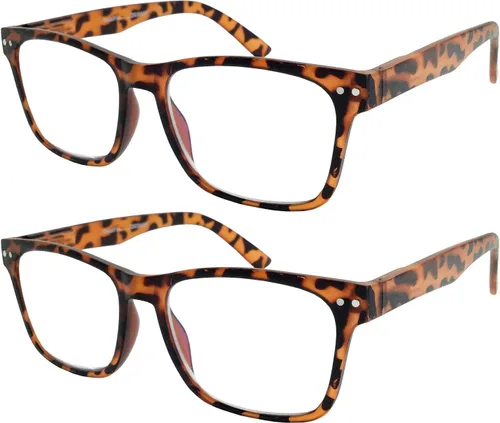 Vista 6 de Paquete de 2 gafas de lectura progresivas con enfoque múltiple de 3 potencias, sin línea