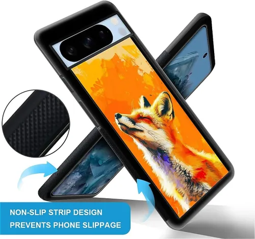 Vista 271 de Compatible con Google Pixel 4A 5G Mobile Case Creative Acrylic Panel trasero Silicona Protección Grip especialmente diseñado para Google Pixel 4A 5G