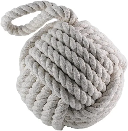 Vista 9 de Tope de puerta náutico Sailor Rope Knot Door Stopper, Ventana Cuña Producto Decorativo Cuña Puerta Cuña Marina Mediterránea Regalo Tope de puerta
