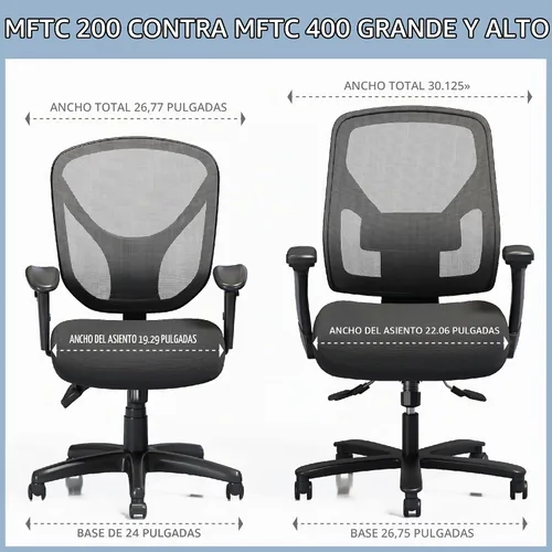Vista 3 de Realspace® MFTC 200 Silla ergonómica multifunción súper tarea, color negro