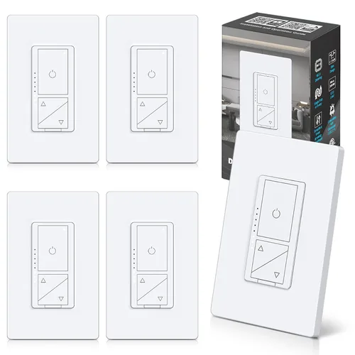 Vista 9 de BESTTEN - Interruptor de atenuación LED digital delgado con interruptor de corte de energía de espacio de aire ETL Listed, 3 Button Control