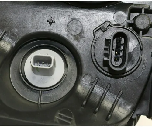 Vista 7 de Faro delantero izquierdo negro lente transparente para Chevrolet