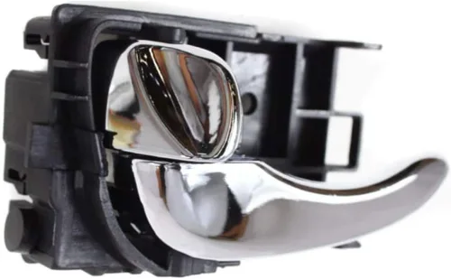 Vista 6 de Para Nissan Maxima 2000 2001 Manija de puerta interior delantera o trasera, lado del conductor cromado Con botón de bloqueo de puerta Recorte