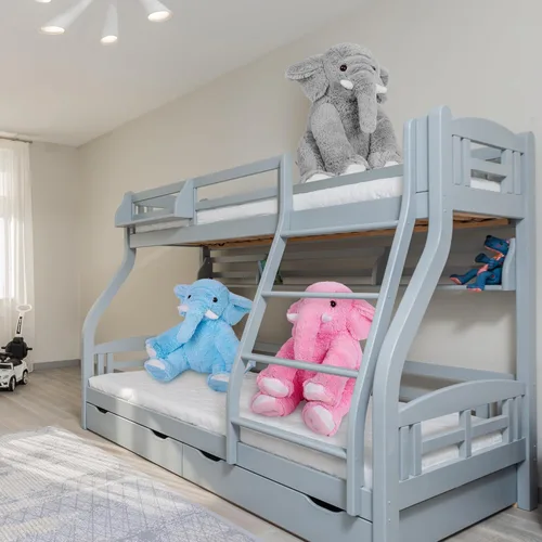 Vista 6 de OurHonor Animales de peluche con peso de elefante, 5 libras y 16 pulgadas, peluche de elefante de peluche con peso, regalos para niños y adultos Azul