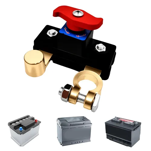 Vista 9 de Interruptor de corte de energía de batería de automóvil, interruptor de desconexión de batería ajustable, transmisión estable de cobre puro, alta