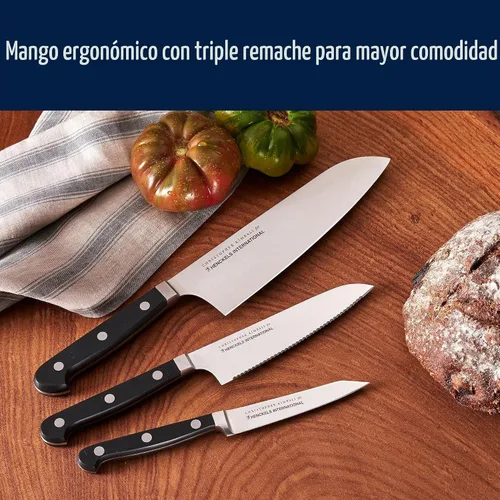 Vista 10 de HENCKELS Classic Razor-Sharp Christopher Kimball Edition - Juego de iniciación de 3 piezas, diseño alemán informado por más de 100 años de maestría