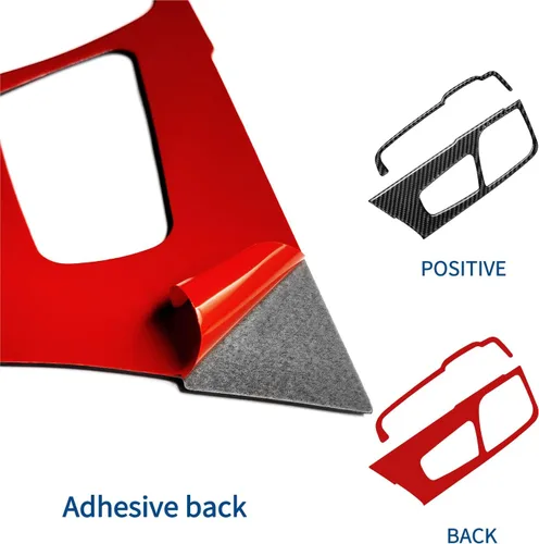 Vista 5 de SUNJIKA Compatible con caja de cambios de fibra de carbono, botón para cubierta de panel, accesorios interiores para BMW Serie 5 G30 G38 525i 530i