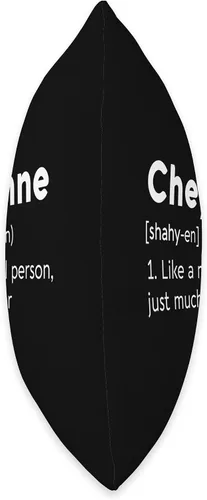 Vista 2 de Cheyenne Name Definition Tees Cheyenne Love Name - Almohada personalizada con definición de mujer, BFF y niña, 16 x 16 pulgadas, multicolor