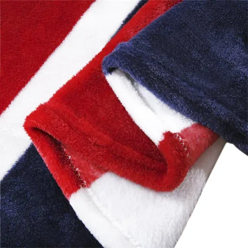 Vista 7 de Manta de franela suave y gruesa con bandera británica de Union Jack, de 59 x 79 pulgadas, manta grande de vellón coral esponjoso para el hogar