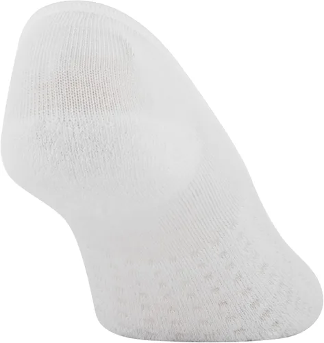 Vista 5 de Peds Calcetines invisibles de corte medio para mujer, 6 pares, Blanco