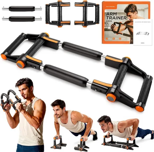 Vista 9 de Entrenador de brazo Twister, doble resorte triple, ajustable de 30 a 180 libras, equipo de entrenamiento de hombro y brazo de pecho, ejercitador