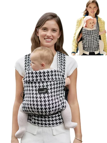 Vista 15 de GROWNSY Portabebés para recién nacidos a niños pequeños, ligero, ergonómico de 7-44 libras, portabebés para recién nacidos con soporte