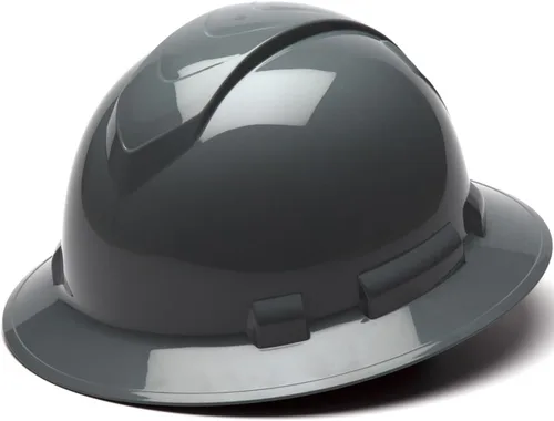 Vista 26 de Texas America Safety Company Casco duro RIDGELINE de ala completa con ajuste de perilla de 6 puntos y bolsa