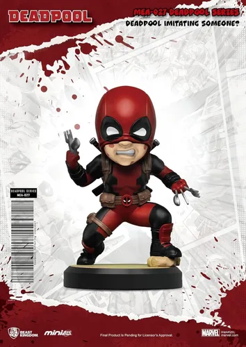 Vista 3 de Beast Kingdom Deadpool Series MEA-027 - Figura de ataque de huevo de 6 piezas, multicolor