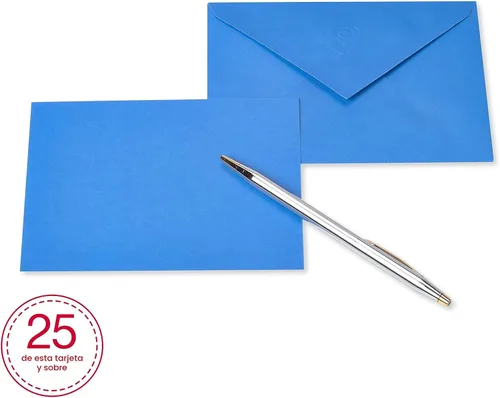 Vista 9 de American Greetings Tarjetas en blanco de un solo panel con sobres, colores arcoíris (200 unidades)
