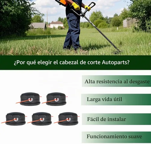 Vista 7 de Autoparts Paquete de 5 cabezales de repuesto para Echo Speed-Feed 400