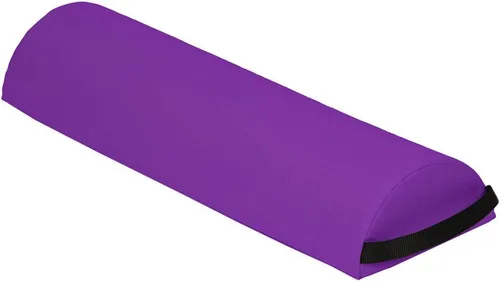 Vista 7 de Mesa de masaje de lujo de gran tamaño de 6 pulgadas de diámetro, media almohada de 25 pulgadas, color burdeos