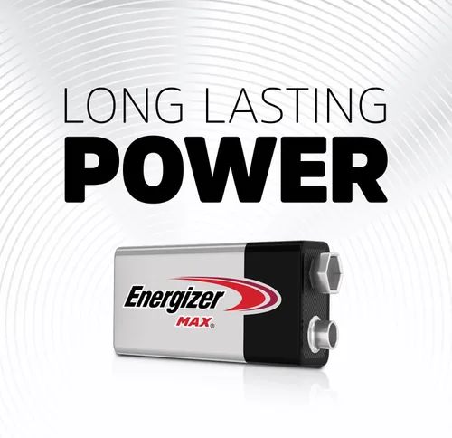 Vista 3 de Energizer - Pilas alcalinas MAX 9V, 9 voltios (paquete de 4), el empaque puede variar