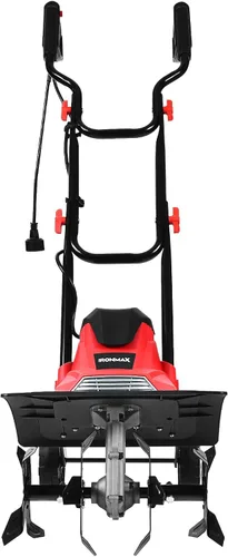 Vista 10 de Goplus Cultivador eléctrico con cable, 10 amperios potente rotiler plegable de jardín con ancho de labranza de 14 pulgadas y profundidad de trabajo