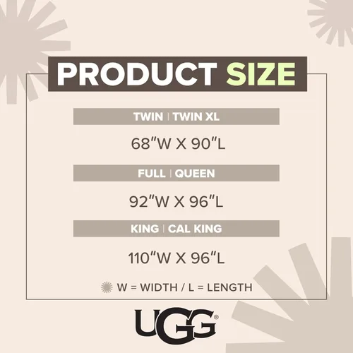 Vista 8 de UGG Edredón Full/Queen con Inserto de Relleno de Plumón, Refrescante, Ligero, Alternativa al Plumón, Hipoalergénico, Lavable, Acolchado, Esponjoso