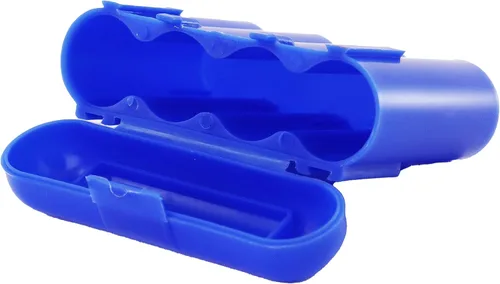 Vista 4 de 2 azul AA AAA batería batería de almacenamiento de plástico caja titular de la caja de los E.e.u.u